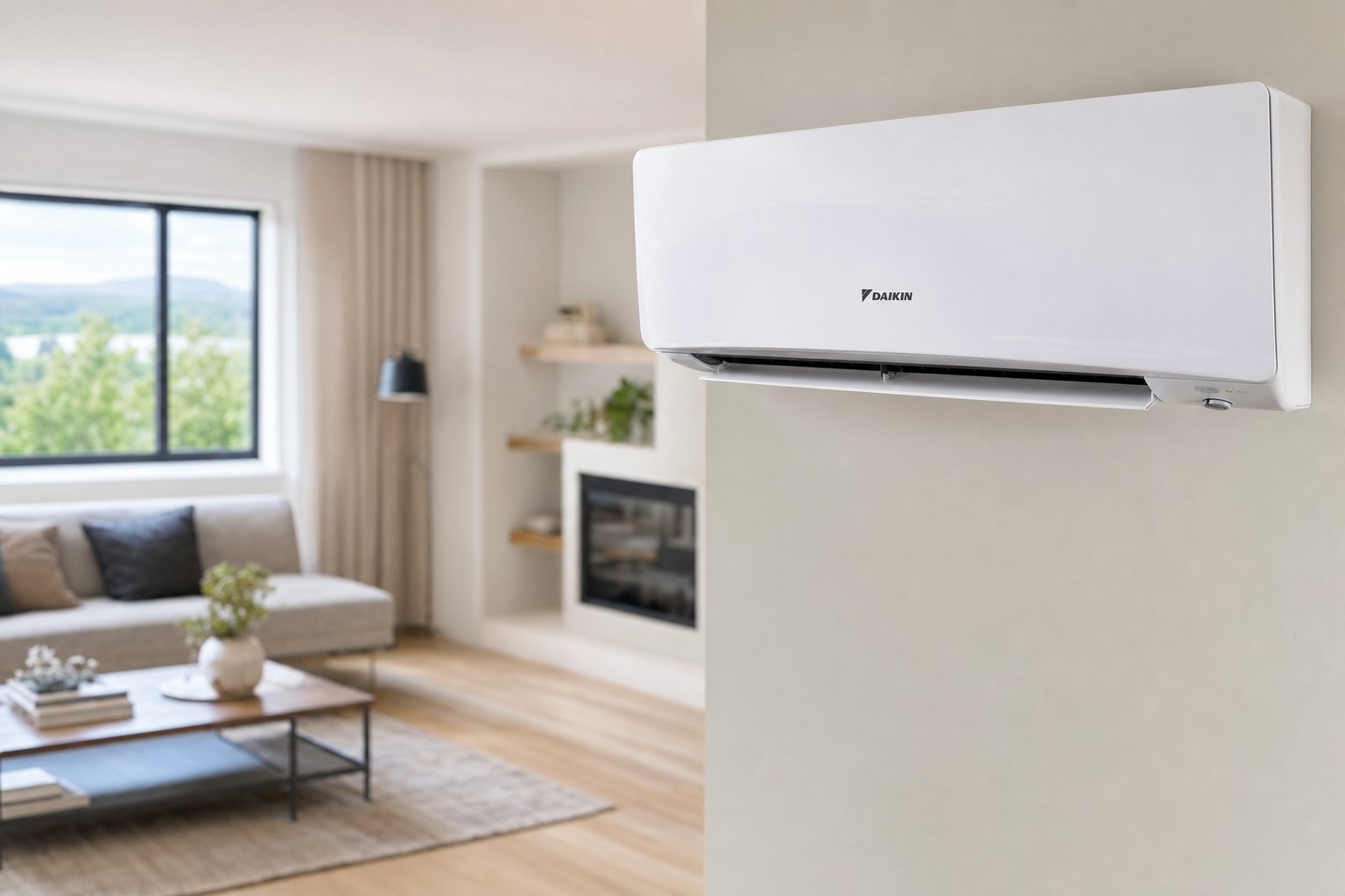 Thermopompe Daikin installée par Air Peloquin